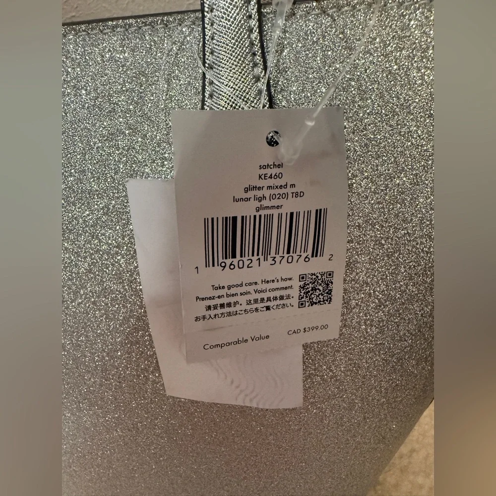 NWT Kate Spade New York glimmer leather satchel - Picture 12 of 16